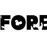 Forest Silhouette Font