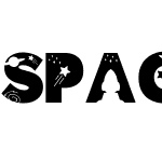 Space Silhouette Font