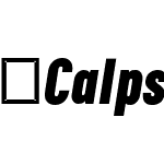 CalpsSansSlim-BlackItalic