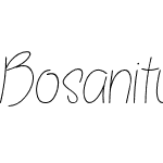 Bosanity Light Italic