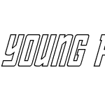 Young Patriot Outline Italic
