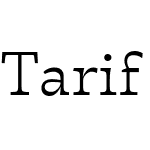 Tarif Arabic
