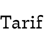 Tarif Arabic