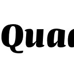 Quador ExtraBold Italic