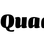 Quador UltraBold Italic