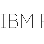 IBM Plex Sans Thin