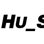 Hu_Sans ExpBlk  Oblique