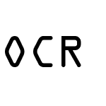 OCR A Code