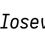 Iosevka SS09