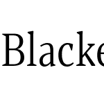 Blacker Pro Text Condensed Trial