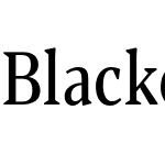 Blacker Pro Text Condensed Trial