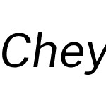 Cheyenne Sans