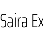 Saira ExtraCondensed