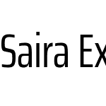 Saira ExtraCondensed