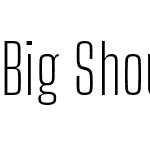 Big Shoulders Text