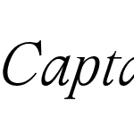 Captain Cadet Text Italic