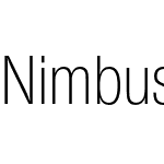 Nimbus Sans Novus Cond