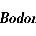 Bodoni URW Extra Narrow