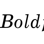 Boldface