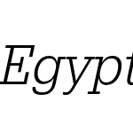 Egyptienne URW Extra Narrow