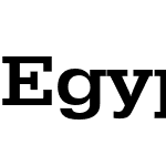 Egyptienne URW Extra Wide