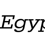 Egyptienne URW Extra Wide