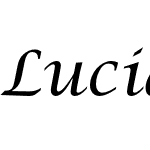 Lucida Calligraphy