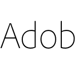Adobe Clean 黑體