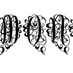 Monogram Script Heart Unmerged