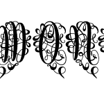 Monogram Script Heart