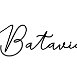 Batavia Glamore Script