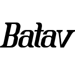 Batavia Glamore BOLD ITALIC