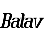 Batavia Glamore BOLD ITALIC