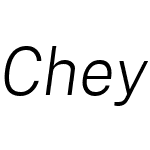 Cheyenne Sans Novus