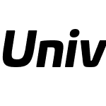 UniviaW05-BlackItalic