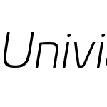 UniviaW05-LightItalic