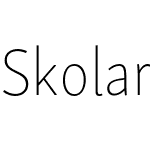 Skolar Sans Latin Condensed