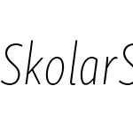 Skolar Sans Latin Compressed