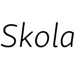 Skolar Sans Latin Extended