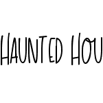 Haunted House Font