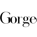 Gorgeous Serif Font