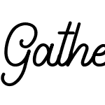 Gathenbury Typeface