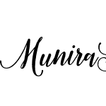 Munira Script Bold