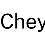 Cheyenne Sans Novus