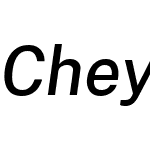 Cheyenne Sans Novus