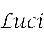 Lucida Calligraphy