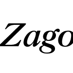 Zagolovochnaya Bold Italic
