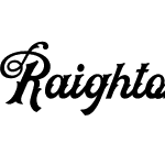 Raighton Font One