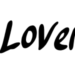 Lovenha Bold italic