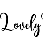 Lovely Valentine Script